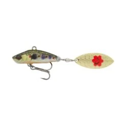 Savage Gear 3D Sticklebait Tailspin 6.5cm 9g Hundimiento Negro Plata